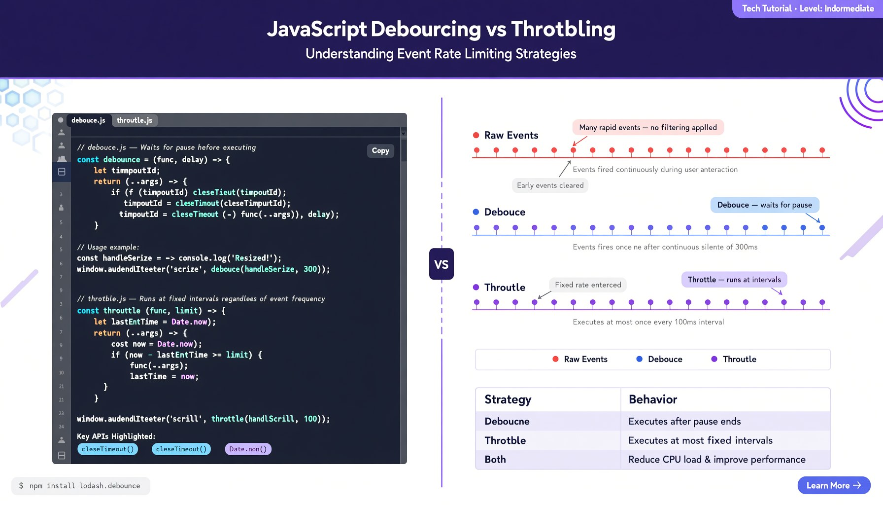 JavaScript Debouncing & Throttling: Tối Ưu Hiệu Suất và Trải Nghiệm Người Dùng